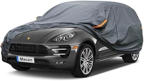 GUNHYI Premium Car Cover Custom Fit Porsche Macan (2014-2026), 16 Layers Heavy Duty Car Cover Waterproof All Weather with Zipper Door for Sun Rain Snow Dust Uv Protection