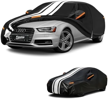 Kayme Heavy Duty Car Cover for Audi A4/S4 Sedan (1994-2026) Waterproof