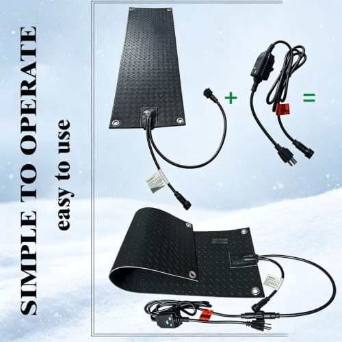 Snow Melting Mat,Snow and Ice Melting Pad for Roof Stairs Walkway Garage