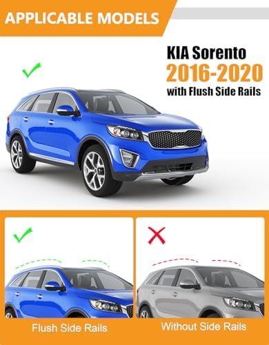 KINGGERI 300lbs Roof Rack Cross Bars for KIA Sorento 2016-2020
