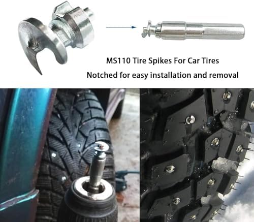 400PCS Tires Studs/Screw Snow Carbide Spikes/Wheel Tyres Studs for Racing car,Bicycle,Bike,Fat Bikes, Scooters Tires,Running Shoes Boots in Winter 7 * 9.9mm