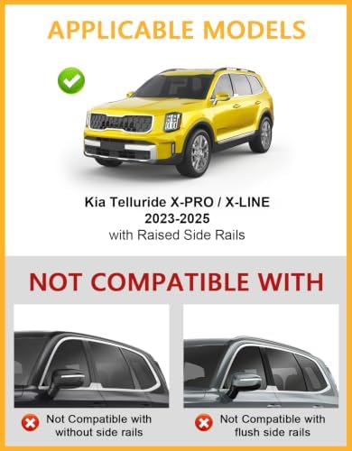 Roof Rack Cross Bars for KIA Telluride 2023-2025 X-PRO & X-LINE