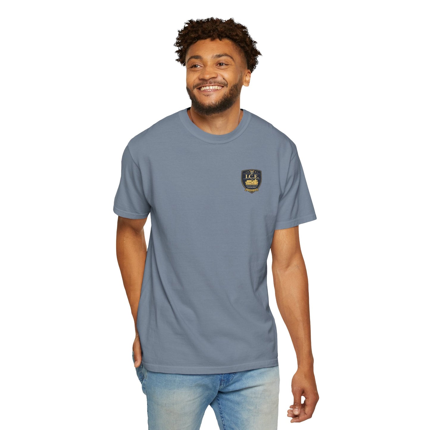I.C.E. Badge T-Shirt | Institute of Cozy Excellence Parody Tee