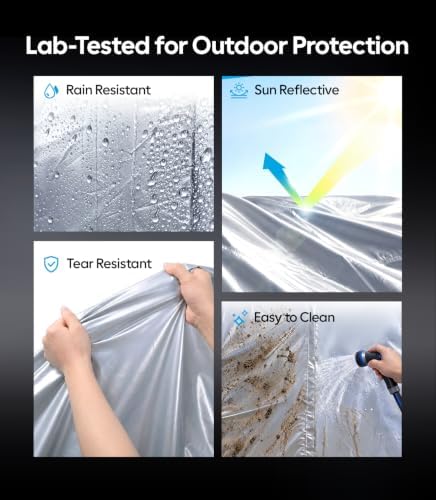 Wigoo Tesla Model S Car Cover 2012-2026, Waterproof All-Weather Protection