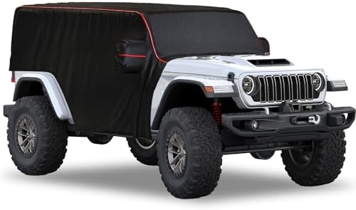 MZS 600D Waterproof Outdoor Cab Cover for Wrangler JK JL 4 Door 2007-2026