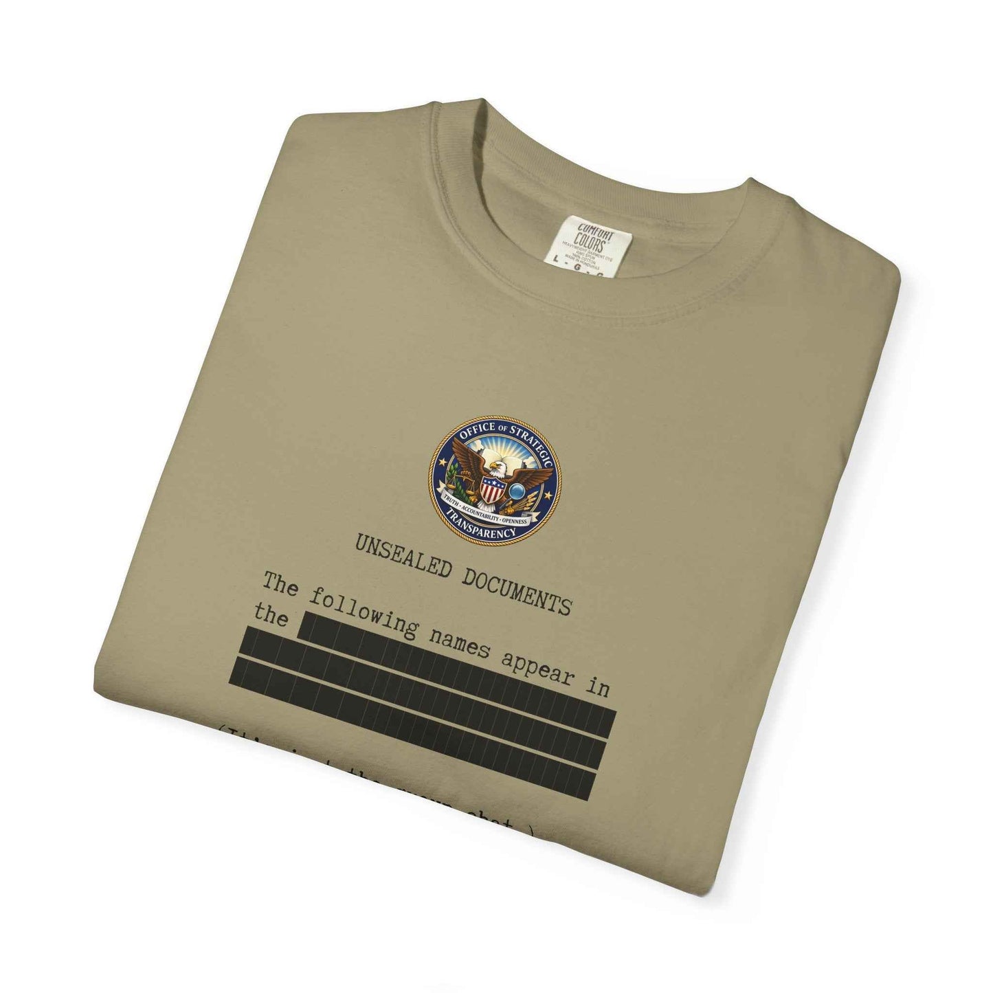 Unsealed Documents Unisex T-Shirt – Redacted Political Satire Tee