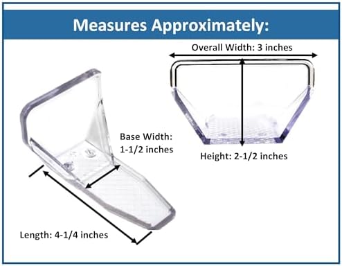 JSP Manufacturing Clear Plastic Alpine 25 Piece Mini Snow Guards with Mounting Hardware for Adhesive or Mechanically Fasten on Metal Roofs (Snow Guards with Metal Screws & Sealant)