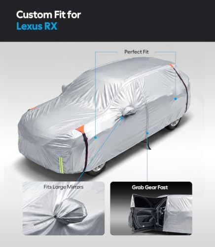 Wigoo Lexus RX330 RX350 RX350h RX400h RX450h RX500h Car Cover 2003-2026