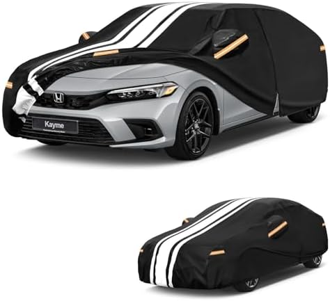 Kayme Heavy Duty Car Cover for Honda Civic Sedan/Coupe (1996-2026)