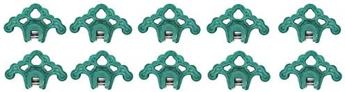 JSP Manufacturing Plastic Roof Ice Guard Snow Guard Snow Stops for Standing Seam Metal Roofing - Multi-Color/Multi-Pack Listing (10, Green)