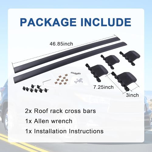 Roof Rack Cross Bars Replacement for Honda Pilot 2009-2015