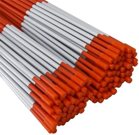Autoparts 100Pack 48In Driveway Markers, 5/16-Inch Diameter Snow Stakes