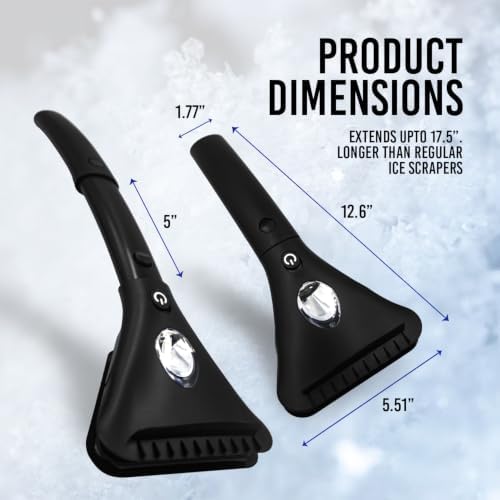 Heated Ice Scraper, Car Ice Scrapers for Car Windshield, Snow Scraper Car