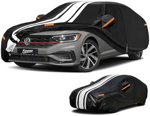 Kayme Heavy Duty Car Cover Custom Fit for Volkswagen Jetta (2006-2026)