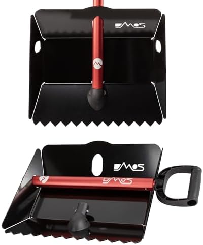 DMOS Stealth Collapsible Snow Shovel - Black/Red - X-Large