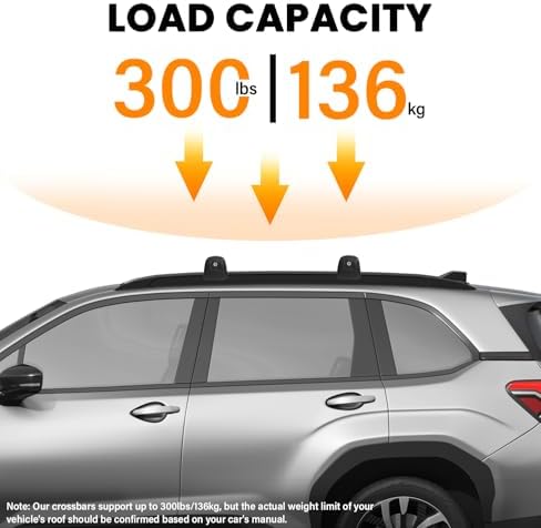 Cross Bar Compatible with 2025 2026 Subaru Forester Sport/Touring