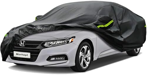 Car Cover for Honda Accord, Waterproof with Door Zipper