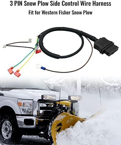 26359 3 Pin Control Wire Harness Fit for Western Fisher, Snow Plow Side