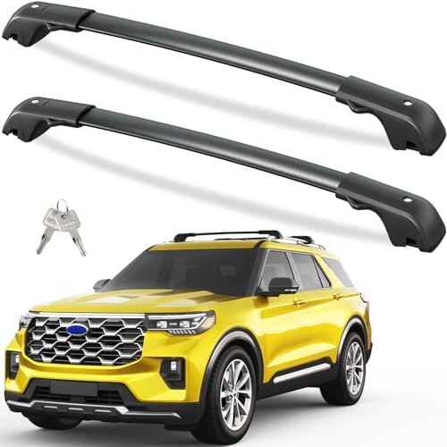 Tuyoung 300lbs Lockable Roof Rack Cross Bars for Ford Explorer 2020-2026