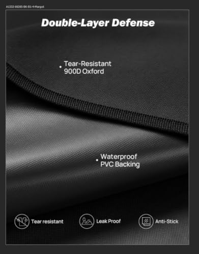 JOYTUTUS Windshield Cover for Ice and Snow, Windshield Snow Cover for SUVs with Heavy Duty 900D Oxford Fabric, All-Weather Protection with Side Mirror Covers, Waterproof, Anti-Theft Design