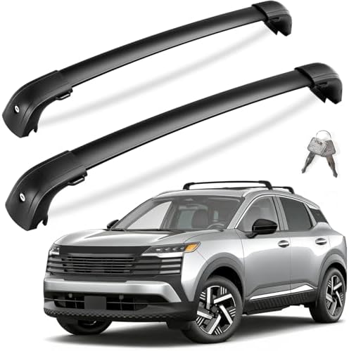 KINGGERI 300lbs Lockable Roof Rack Cross Bars for 2025 2026 Nissan Kicks