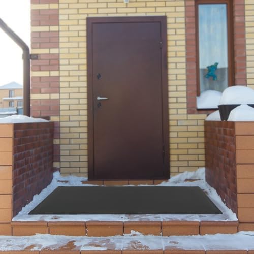 Heated Snow Melting Mat, 10ft x 13in PVC Snow Melting Mat, 385W 110V Snow and Ice Melting Mat with 113-122℉Heating Temperature for Walkway, Steps, Front Door, Stairs, Porch