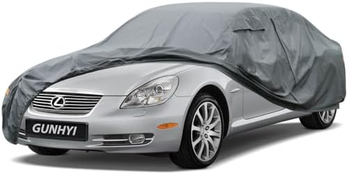 GUNHYI Premium Car Cover Custom Fit Lexus SC(2002-2010), 16 Layers Heavy Duty Car Cover Waterproof All Weather with Zipper Door for Sun Rain Snow Dust Uv Protection