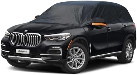 Kayme Half Car Cover Waterproof All Weather for SUV (158"-167")