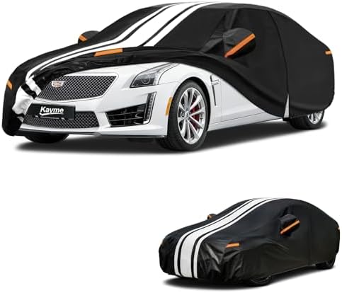 Kayme Heavy Duty Car Cover Custom Fit for Cadillac CTS/CTS-V (2002-2019)