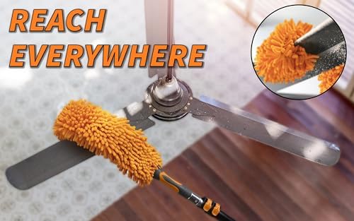5-24 ft Long Telescopic Extension Pole, Multi-Purpose Extendable Pole
