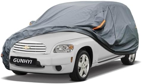 GUNHYI Premium Car Cover Custom Fit Chevrolet HHR, 16 Layers Heavy Duty Car Cover Waterproof All Weather with Zipper Door for Sun Rain Snow Dust Uv Protection
