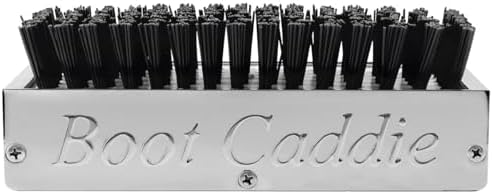 GG Grand General 98990 Chrome Aluminum 7-1/2" (L) x 2-5/8" (H) x 3" (D) Boot Caddies Black Brush
