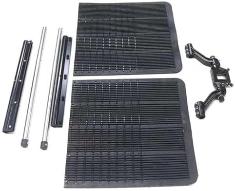 2" Hitch Mounted Adjustable Mud Flaps Removable Stainless Steel Universal