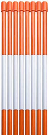 Sunnyglade 100PCS 48" Driveway Marker 5/16" Dia Reflective Driveway Poles