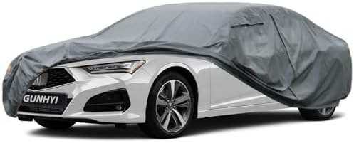 GUNHYI Premium Car Cover Custom Fit Acura CL, 16 Layers Heavy Duty Car Cover Waterproof All Weather with Zipper Door for Sun Rain Snow Dust Uv Protection