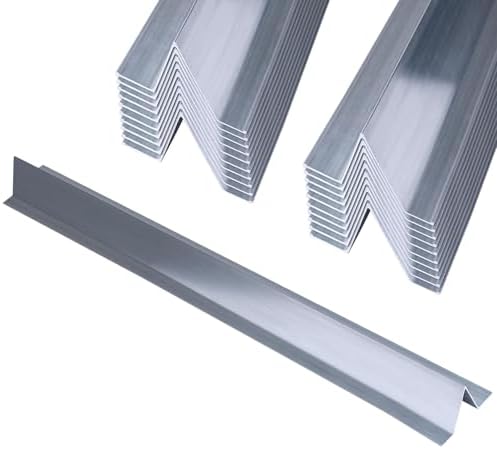 20 Pack 48 Inch Aluminum Roof Snow Guards, Metal Roof Snow Stops with Screws, Ice Guards for Metal Roofing Panels, Prevent & Ice Sliding, Silver