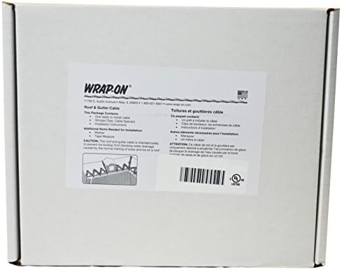 Wrap-On 14200 Roof and Gutter Cable, Gray, 200 Feet