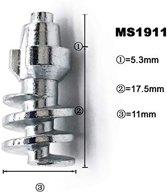 Carbide Tires Studs, Marrkey 22.8mm Spikes for Tires-Security Anti-Skid Car Wheel Snow Tire Chains Studs for ATV SUV Motorcycle Loaders Tractors MS1911 (100)