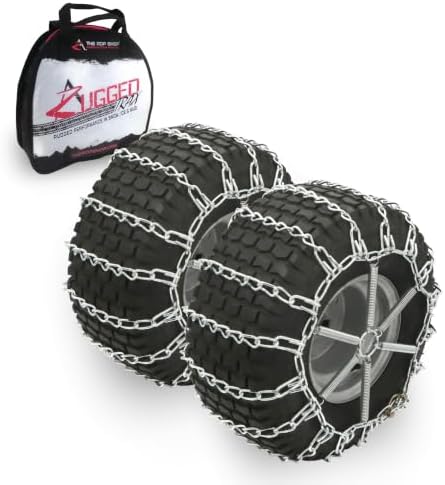 The ROP Shop Pair of 2 Link Tire Chains & Tensioners 23x9.5x12