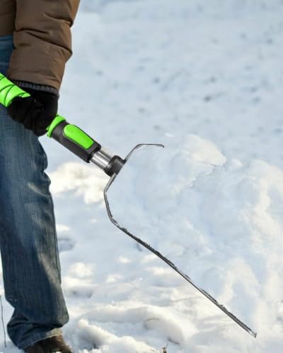 SEAAES Snow Brush with Ice Scraper and Emergency Snow Shovel for Car