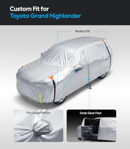 Wigoo Toyota Grand Highlander Car Cover 2024-2026, Waterproof All Weather