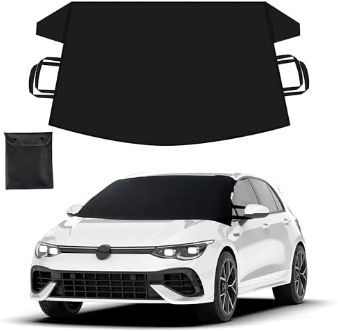 EcoNour Car Windshield Cover for Ice and Snow, Front Windshield Snow Cover