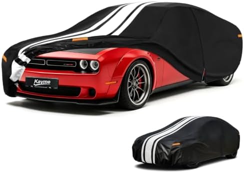 Kayme Heavy Duty Car Cover Custom Fit for Dodge Challenger