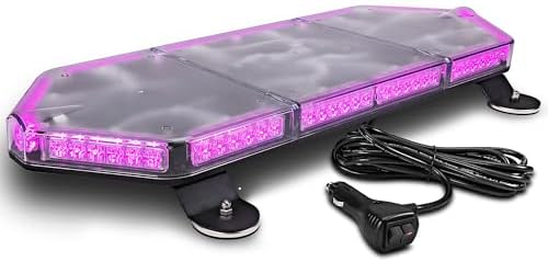 LAMPHUS NanoFlare 26 Inch 80W Purple LED Strobe Light Bar, Funeral Escort
