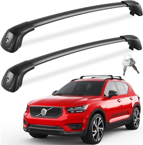 FengYu 330lbs Lockable Roof Rack Cross Bars for 2018-2026 Volvo XC-40 XC40