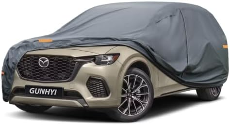 GUNHYI Premium Car Cover Custom Fit Mazda CX-70 (2024-2026), 16 Layers Heavy Duty Car Cover Waterproof All Weather with Zipper Door for Sun Rain Snow Dust Uv Protection