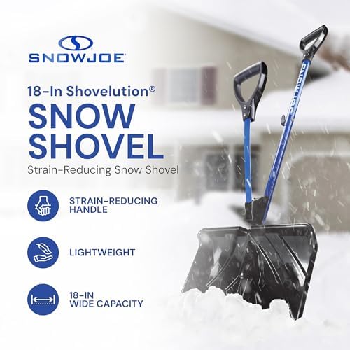 Snow Joe Snow Shovel with 18-Inch Blade and Assist Handle, SJ-SHLV01