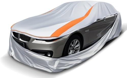 Full Enclosed SUV Car Cover Universal Fit for Wrangler 4 Door/Grand Cherokee,Outback,BMW X5,Lexus RX350,4Runner/Highlander,Pilot,Audi Q5,Macan/Cayenne,Model y,Equinox,Edge,Infiniti QX50/55,MDX