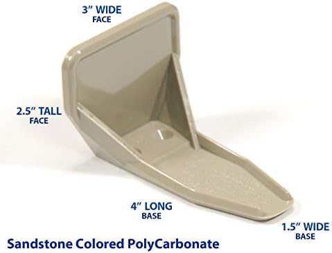 Deuce Snow Guards for Metal Steel Corrugated Roof (25 Pieces with Adhesive) (Sandstone)