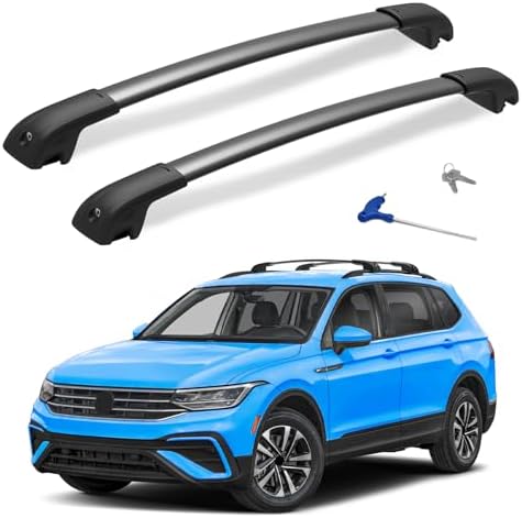 Roof Cross Bars Compatible with Volkswagen VW Tiguan 2018-2026